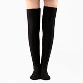 Autumn And Winter Knitting Knee Length Stockings Women's Lengthened Floor Stockings Wool Pile Stockings - Fashionner